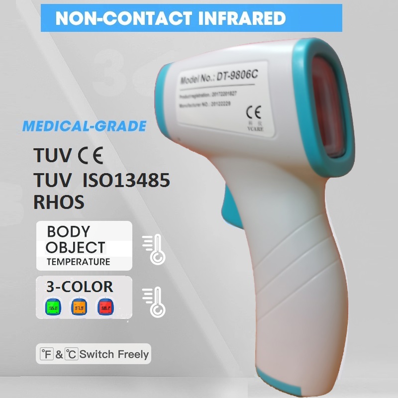 Digitale medische niet-verbonden Inforad Forehead thermometer Gun voor volwassenen, voor koorts, met CE